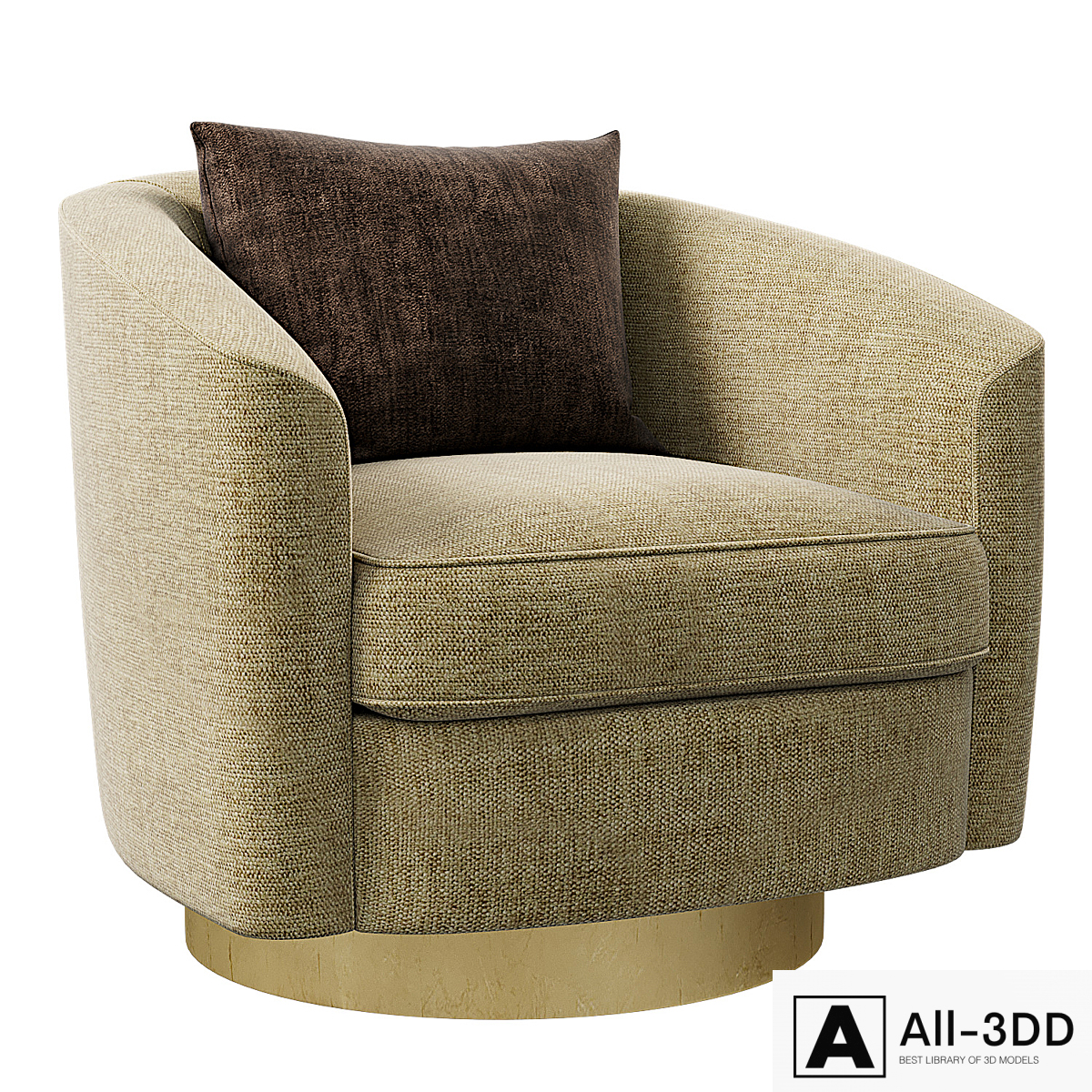 Camino Leather Swivel Chair Bernhardt Interiors modern interior 3D model Camino Leather Swivel Chair Bernhardt Interiors