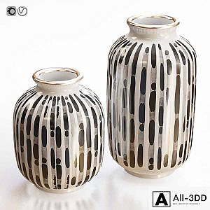 Set of two vases Coral Memory