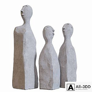 Man - a sculpture of cement