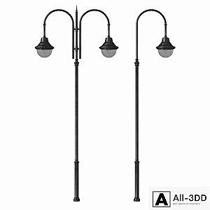 Forged street lamp