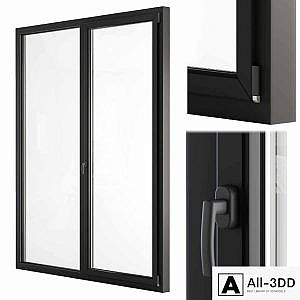 Glass Modern Door Black