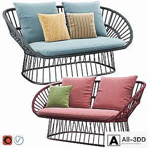 Cala 2 Seater Garden sofa By Kettal