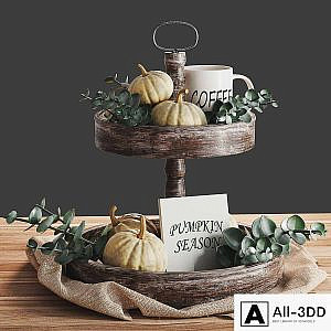 Pumpkins decor set
