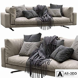 Livingdivani Leather Sofa Floyd Hi