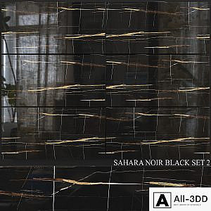 Decovita Sahara Noir Black 600x1200 Set 2