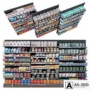 Shelves with goods