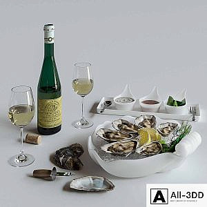 Oysters on a platter