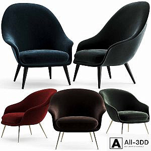 Gubi Bat Lounge Chairs