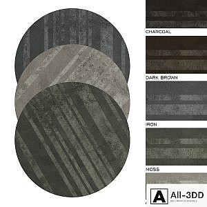 MINOTTI DIBBETS BARCODE round rug