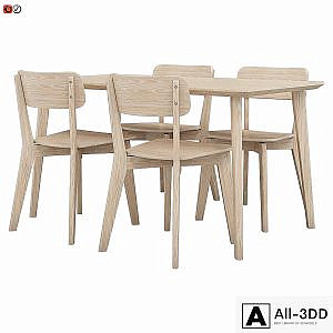 Table and chair IKEA LISABO