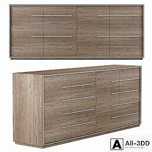RH Modern Calvin panel 4-door sideboard