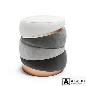 MURANTI Obsidian Stool