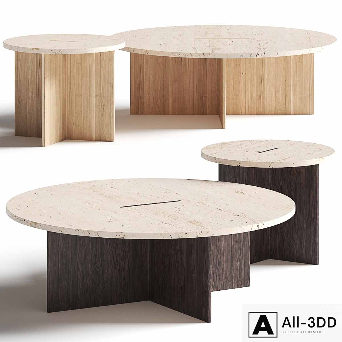 Karimoku Case Study Kinuta N-ST01 Coffee Tables modern interior 3D model Karimoku Case Study Kinuta N-ST01 Coffee Tables