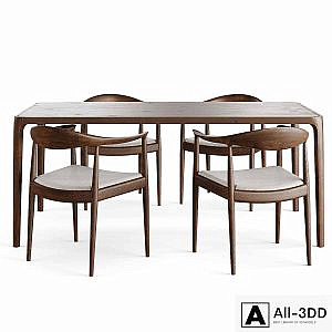 Kasauri table. Shomba chair. Partisan