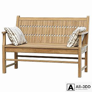 Chippendale Patio Bench / Wooden Bench