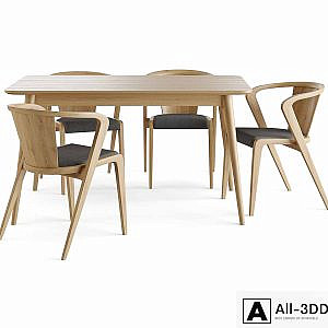 Ekarma's table. Litke chair. Partisan