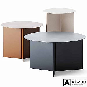 Round Coffee Tables Slit by Hay