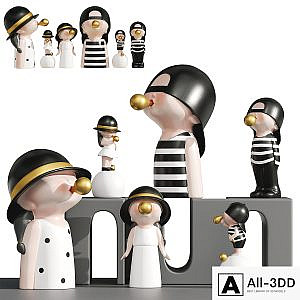 Bubble Blowing Figurine Statue Ⅱ