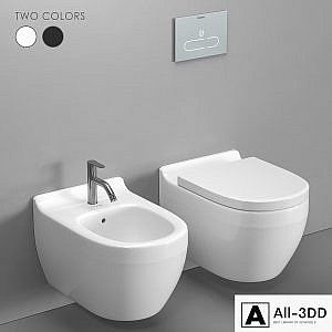 Duravit Starck 3 wall-hung toilet and bidet