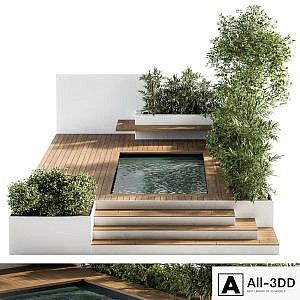Backyard and Landscape Furniture with Pool 01