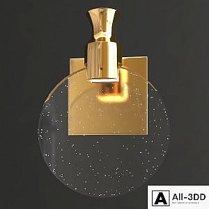 Modern crystal wall lamp