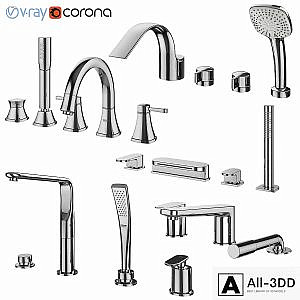 Inset bath mixers set 132 (Ravak, Grohe, IDEAL standard)