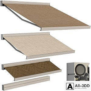 Sliding outdoor awning sun canopy
