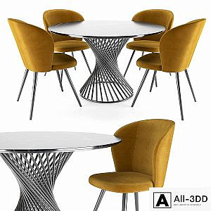 Odri chair and Tornado table