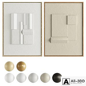 Iolastudios - Plaster Painted Relief Artwork 04