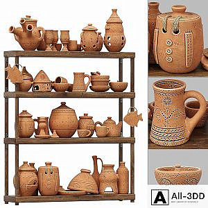 Dishes clay n21 / Clay dishes №21