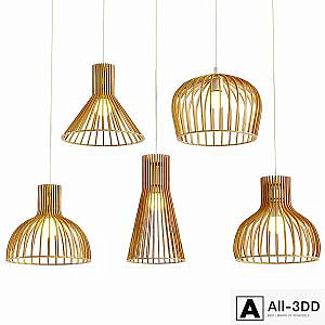 Aliexpress wooden hanging lamp set