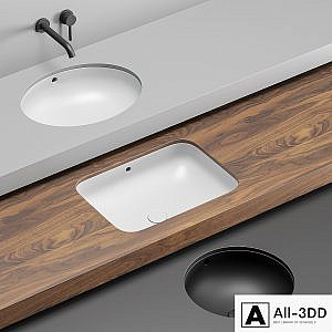 Cielo Undercounter Washbasin Set