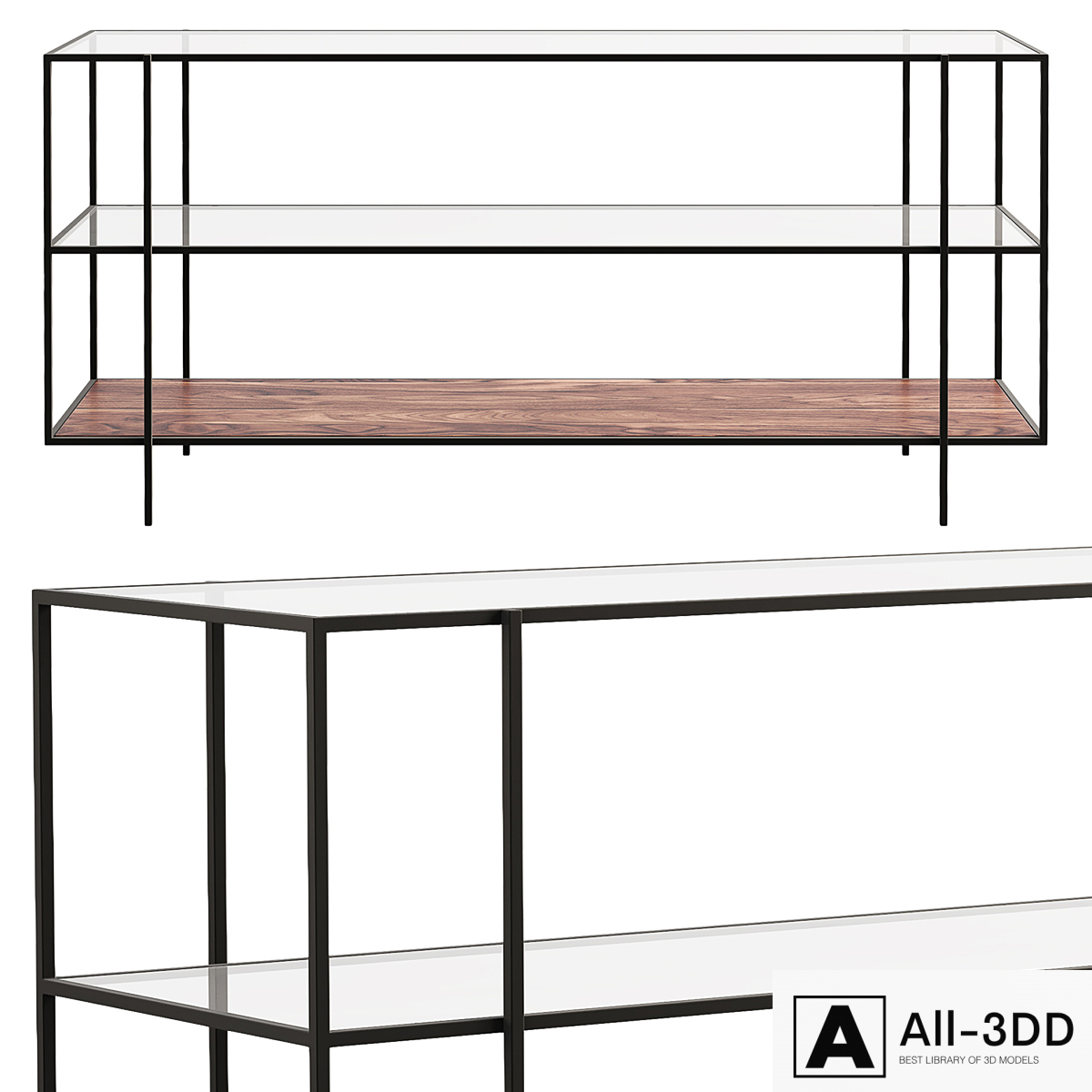 Joybird Juliana Console Table modern interior 3D model Joybird Juliana Console Table