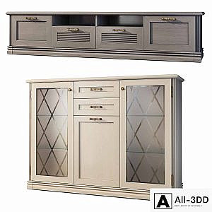 Chest of drawers and TV stand Country. Angstrem. Sideboard, TVstand