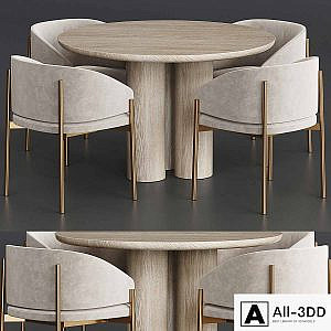 Porro Frank Anya Travertine dining table
