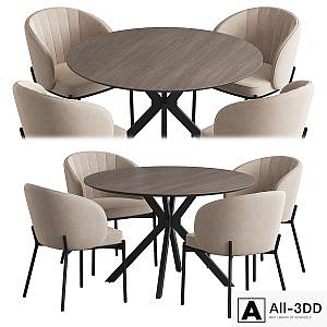 Ralf table Cruz chair