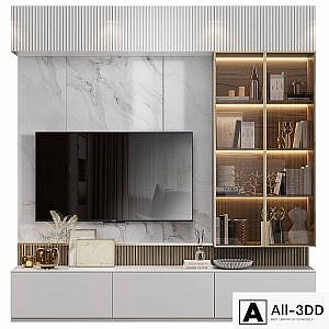 Neoclassical TV wall 022