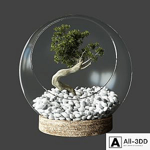 Little Tree In Glass Globe