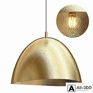 Hammered metal pendant