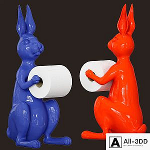 Hare / Rabbit - Toilet roll holder