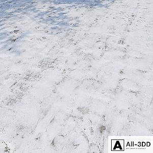 Snow on concrete