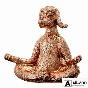 Yoga dog, Yoga dog - figurine