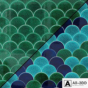 Ceramic tiles Mosaic MALLAS production Cevica fish scales