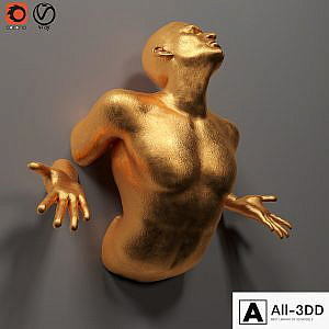 human sculpture_wall art_01