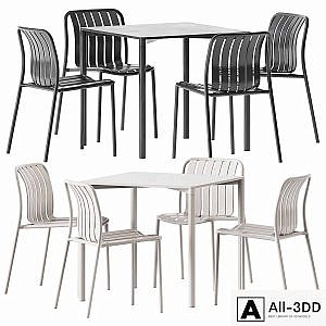 Trocadero Outdoor Table and Chair by Talenti / Outdoor furniture