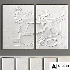 Plaster Two Photo Frame E-78