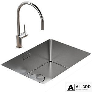 101 FRANKE Mythos MYX with Rhythm kitchen faucet