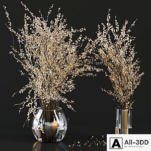 Bouquet Collection 05 - Linen Chest Herringbone in Glass Vases