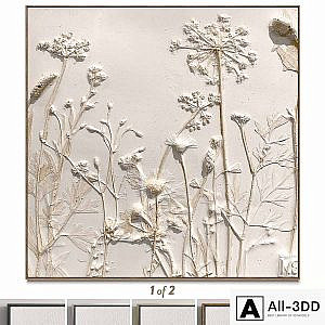 Plaster two square photo frames 68