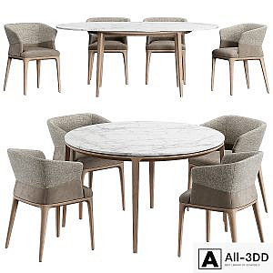 Quad Chair Dinning Set M